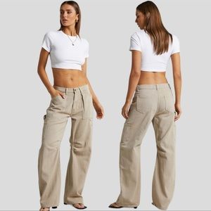 lioness baggy beige pants